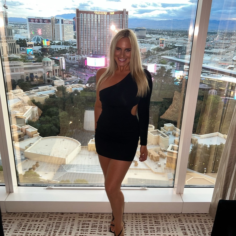 Superdown Katia Black Cut Out Dress